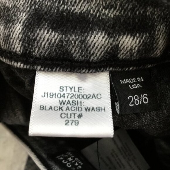 Veronica Beard Black Acid Wash Jeans 28/6 - Picture 6 of 10